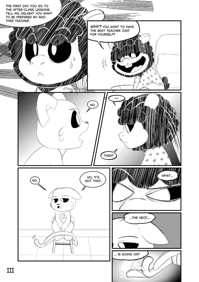 THeartbreaker1's tweet photo. 'Rumor. Bonus chp I: Rabie finds out' Part 1

Phew! It was hard (lately, I've been having trouble planning the panels), but I'm happy with the result. 😊
I hope you like this little side-story. 😁

#SmilingCritters #NightmareCritters #PoppyPlaytimeFanart #Babachops #Catnap https://t.co/sy2T171X4H