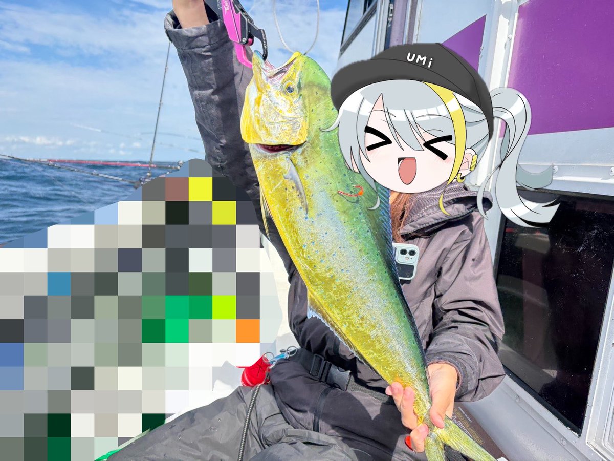 umiasobi315's tweet photo. 今日はヒラメ釣り！🎣
……に行ったはずが、まさかの面白ゲストが来てくれました！✨（めっちゃドラグでた……）
台風前後でうねりがすごくてなかなかうまくアタリが取れなかったのだけ心残り😢

今度はたくさん釣りたい……っ
ヒラメリベンジもう行きたい🔥 https://t.co/KehXuS79V7