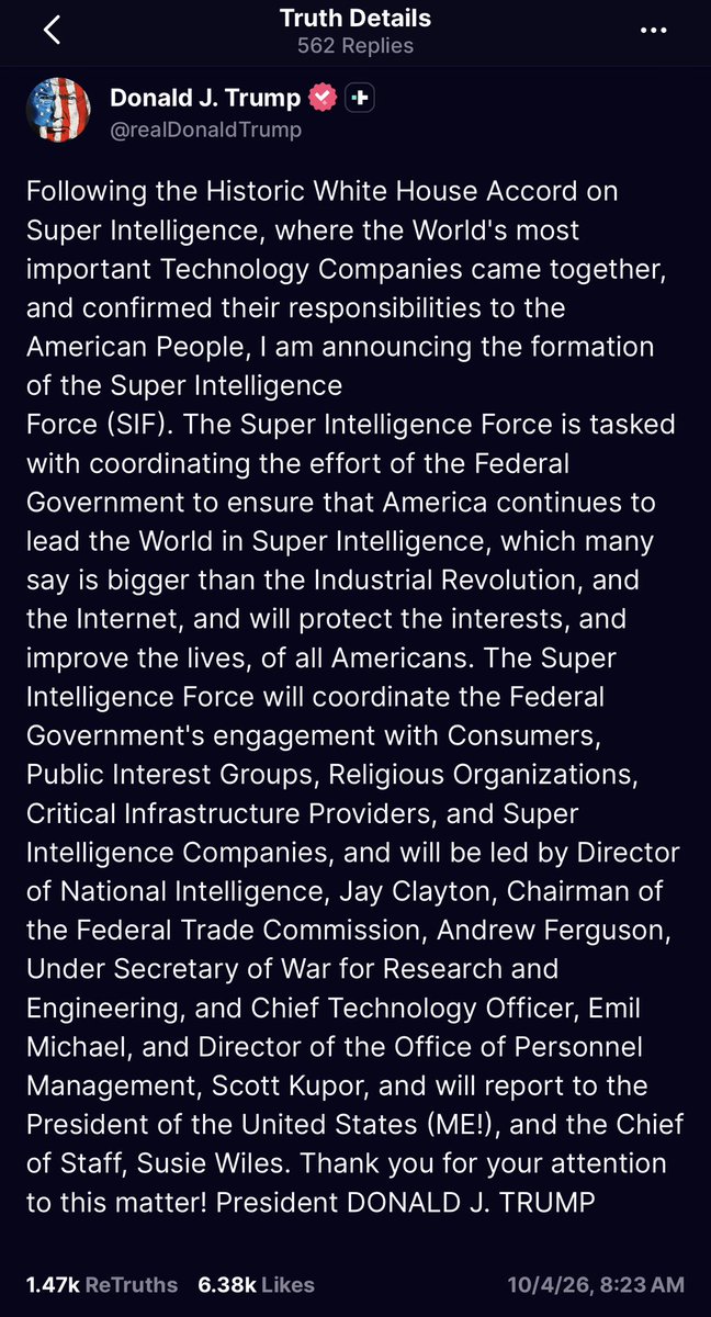 BankXRP's tweet photo. 🇺🇸 President Trump just appointed Jay Clayton as the White House AI czar. 👀

If you pitched this in a movie, you’d get laughed out of the writer’s room:

The SEC villain who torched XRP holders in his final 24 hours in office didn't come back for crypto he got promoted to run the "Super Intelligence Force."

Bureaucratic cinema at its finest. Silicon Valley, it's your turn.

What’s your honest reaction?