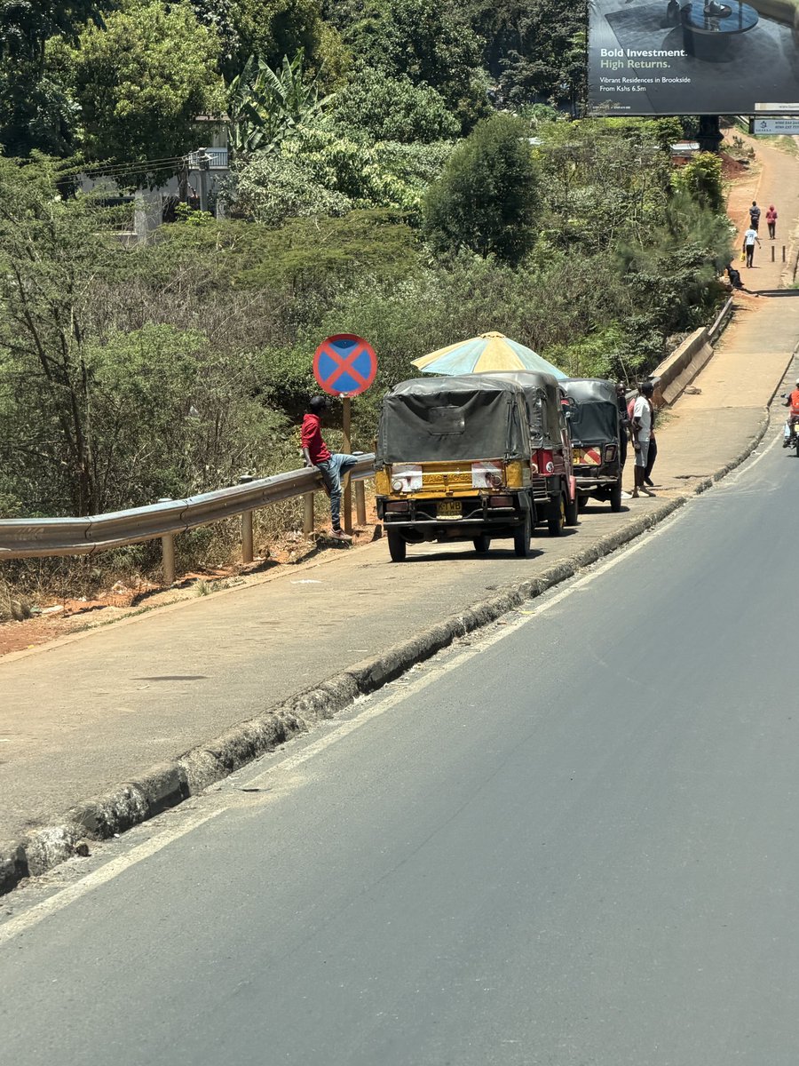 Alfayaz11's tweet photo. I have said this repeatedly, we simply do not value human life enough in this country. We are losing too many lives each day on our roads, mostly through accidents that are completely avoidable.

Our road and public transport system is broken, with little respect for law and order. We have failures like @ntsa_kenya with their nonstop PR gimmicks, agencies like @KeNHAKenya , my brother @MuriraKinoti and his able team at @KURAroads , together with our world class urban visionaries at @047County , who have neglected the basics and chosen to look the other way.

This is Redhill Bypass. We already have tuk tuks, boda bodas, stalls, matatus most of which unroadworthy parked at a roundabout and all manner of obstruction. Now we have mikokoteni on it too.

Enforcement creates discipline. Discipline becomes a habit, and over time that habit becomes a culture. Until we understand this, the chaos on our roads will continue and we will keep losing lives unnecessarily.

It is what it is.