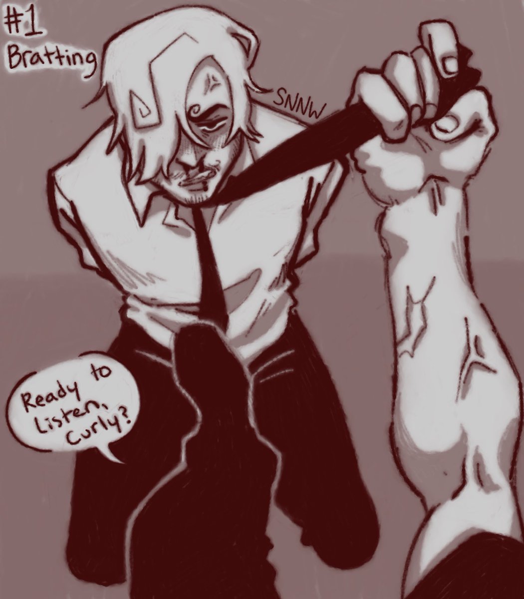 Ferralcatz's tweet photo. Day One: Bratting

Late to kinktober startup sorry chat but ai promise I’m on it 😋

#sanji #zoro #zosan https://t.co/v9w0VrPXK9