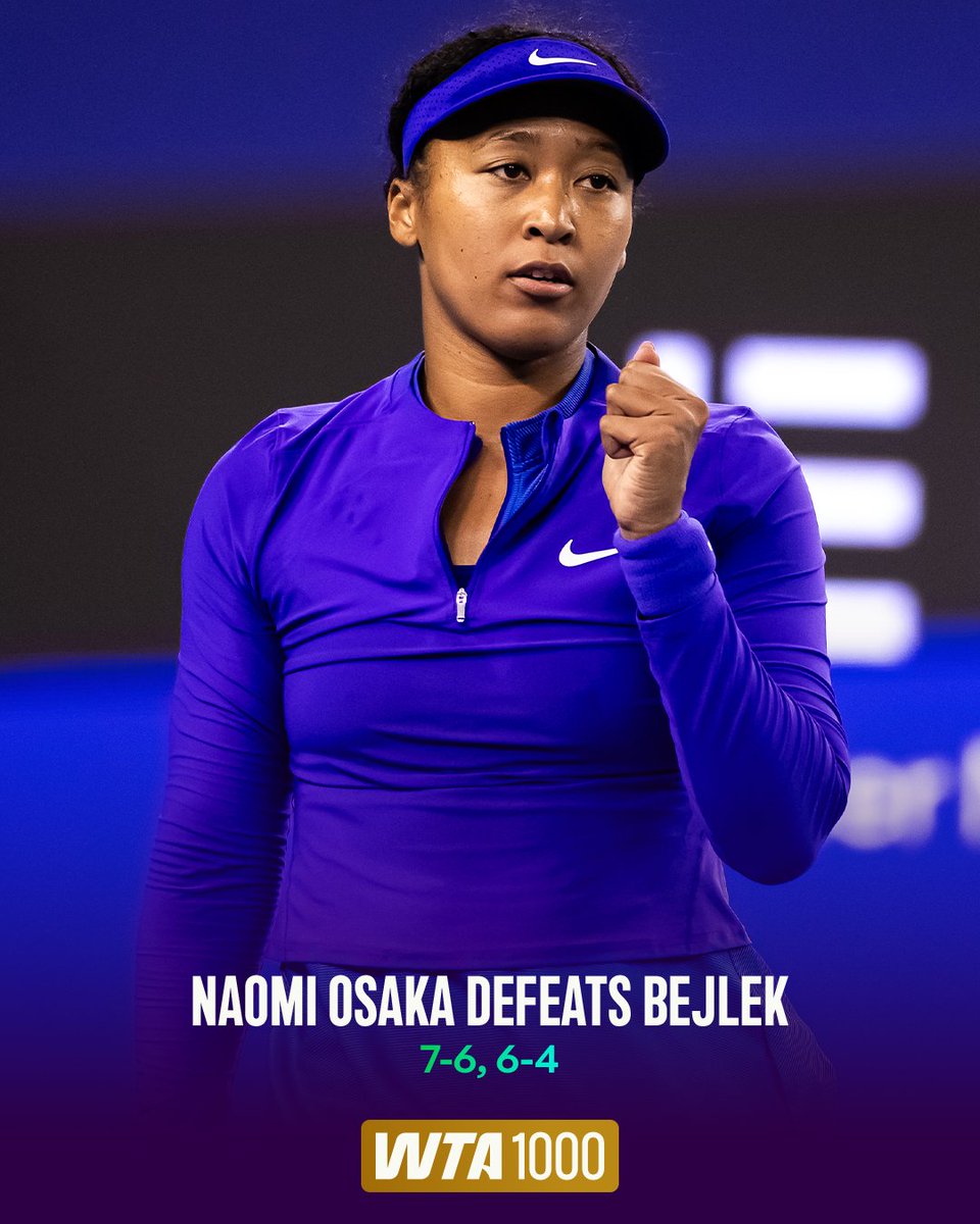 WTA's tweet photo. 2019 champ locks in her Round of 16 spot!

@naomiosaka | #ChinaOpen https://t.co/teIFPr6JOq