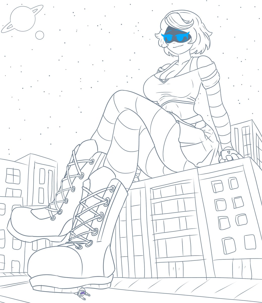 Imm0rtalEmper0r's tweet photo. Beeeg Rebecca wip
#murderdrones #murderdronesRebecca #giantess https://t.co/i5VXpLlrRV