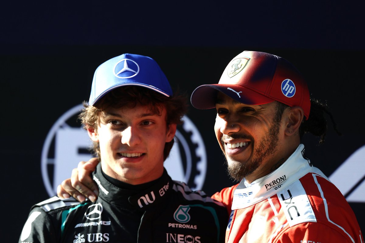 fiagirly's tweet photo. #BahrainGP 🇧🇭 | Kimi Antonelli on Lewis Hamilton:

“With Lewis, I think we’ve seen many, many times, many years, that even when things go badly, he always keeps his head down and tries to do his best to achieve the best result possible.” https://t.co/6SOQtfE5N1