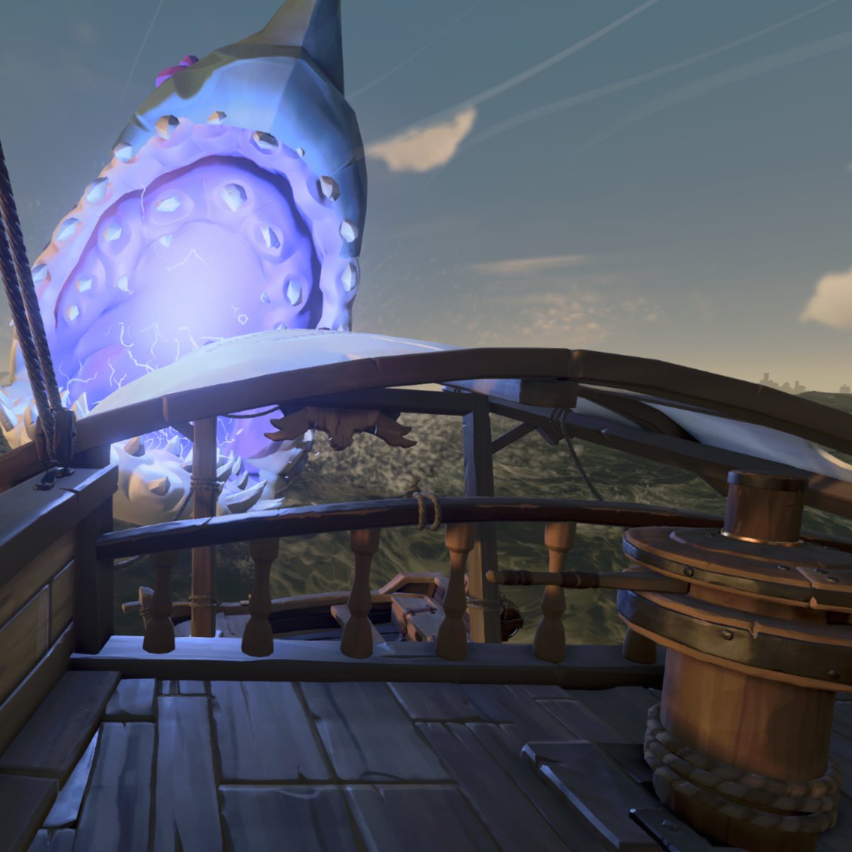 AT0MAC's tweet photo. Jumped on the sea to checkout emporium.
Because I do that while sailing I met this:

F.....ish

#seaofthieves #bemorepirate #creat0crew https://t.co/iZH6YfG3iL