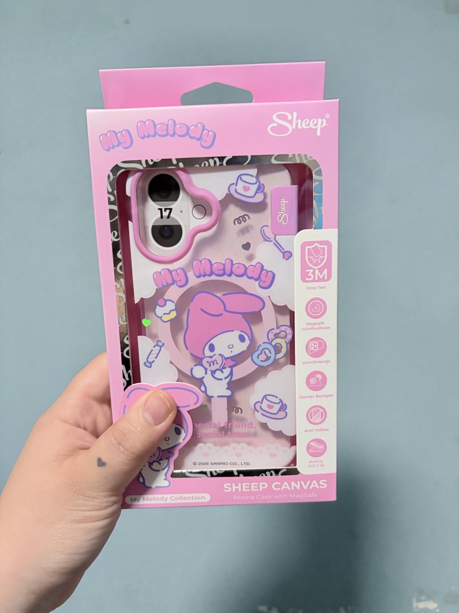 nirat_05's tweet photo. WTS / ขาย 

📍Case My Melody Iphone 17 
📍 แกะมาลองเฉยๆ ราคา 790 บาท ส่งฟรี
ปล่อยเพราะเครื่องสีเขียว มันไม่เข้าสีชมพูค่ะ

 สอบถามรายละเอียดเพิ่มเติม DM ได้เยย ✨

#SHEEP_SWTFINALEP 
#SHEEPxTeeTeePor
#SHEEPxTTP 
#ตลาดนัดตี๋ตี๋ป๋อ https://t.co/iDSarc1eyR