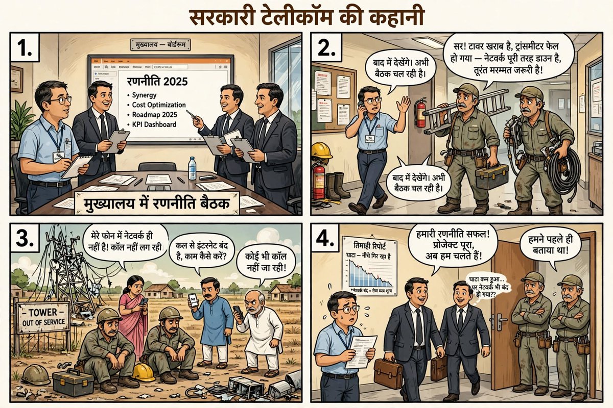 Naman_BKN's tweet photo. कोई #BSNL को BCG से बचा सकता है क्या?
प्रॉफिट वोफिट तो बाद की बात है ?
#saveBSNL
#3rdPRC_BSNL https://t.co/mujSSSlTtw