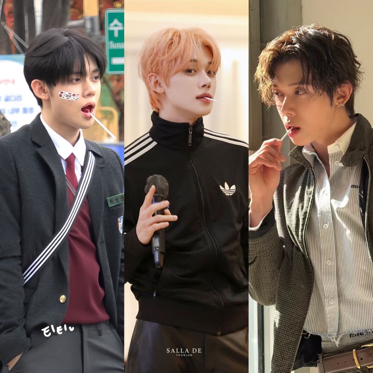 closetobeomgyu's tweet photo. why is yeonjun with a lollipop such a sickening sight 🚬 https://t.co/OzbnCgDkfy