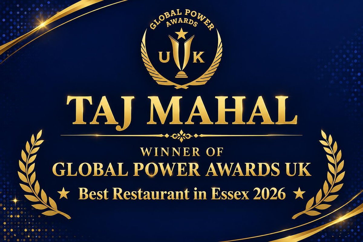 TajMahaleigh's tweet photo. 🏆🔥 53 YEARS. ONE LEGEND. TAJ MAHAL. 🔥🏆

✨ GLOBAL POWER AWARDS UK WINNER ✨
👑 BEST RESTAURANT IN ESSEX 👑

📍 LEIGH-ON-SEA, ESSEX

🏆 AWARD-WINNING • FAMILY RUN • EST. 53 YEARS https://t.co/MKhWhy3mQ7