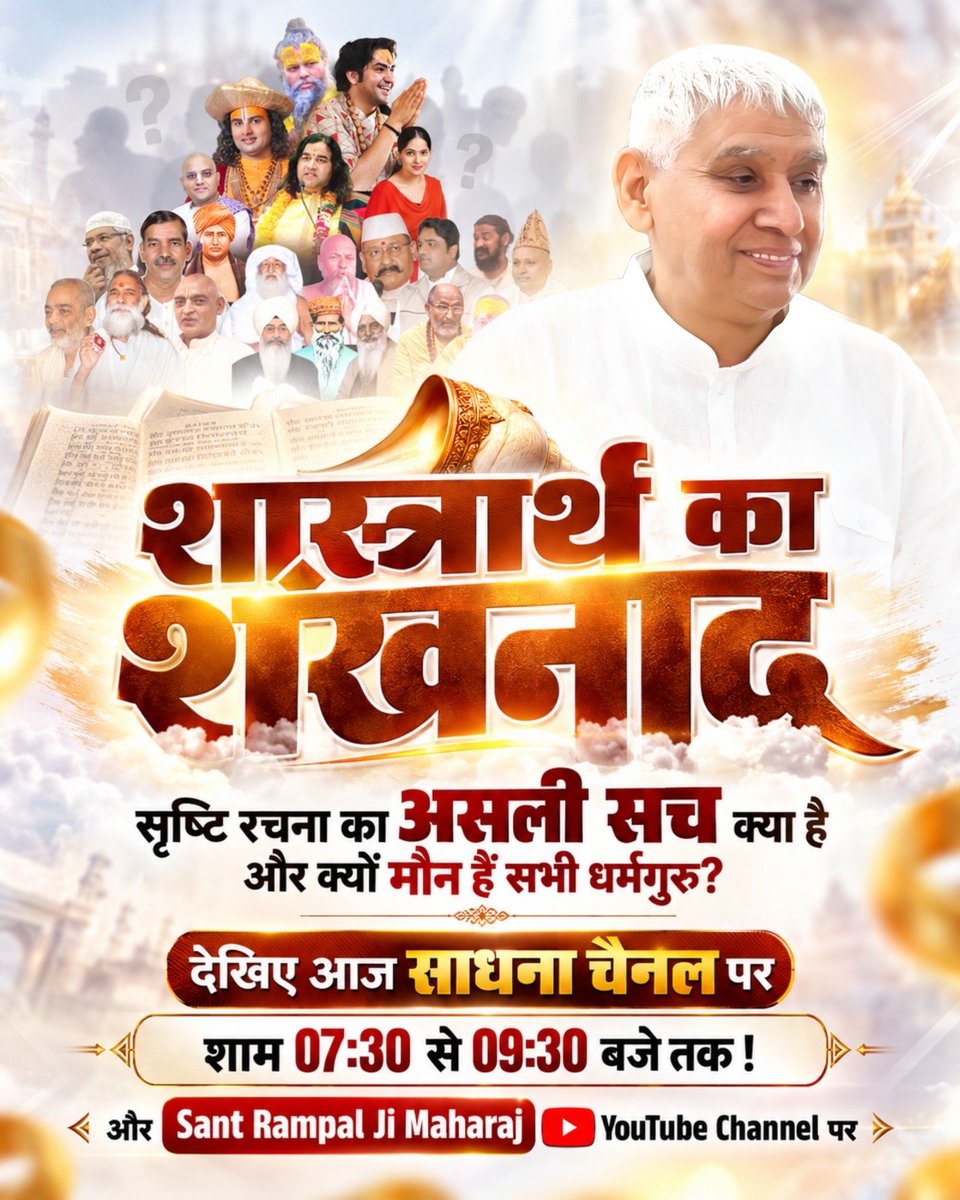 Im__Singh's tweet photo. #शास्त्रार्थ_का_शंखनाद_क़िस्त2
सोशल मीडिया की छूट: डिबेट के लिए चैनल बुक न कर पाने वाले धर्मगुरुओं को सोशल मीडिया से पक्ष रखने की पूरी छूट।
देखें खास वीडियो "शास्त्रार्थ का शंखनाद" Sant Rampal Ji Maharaj YouTube Channel पर।
Live on Sant Rampal Ji Yt 🌸🙏🏻 https://t.co/t5kuD0fOAB