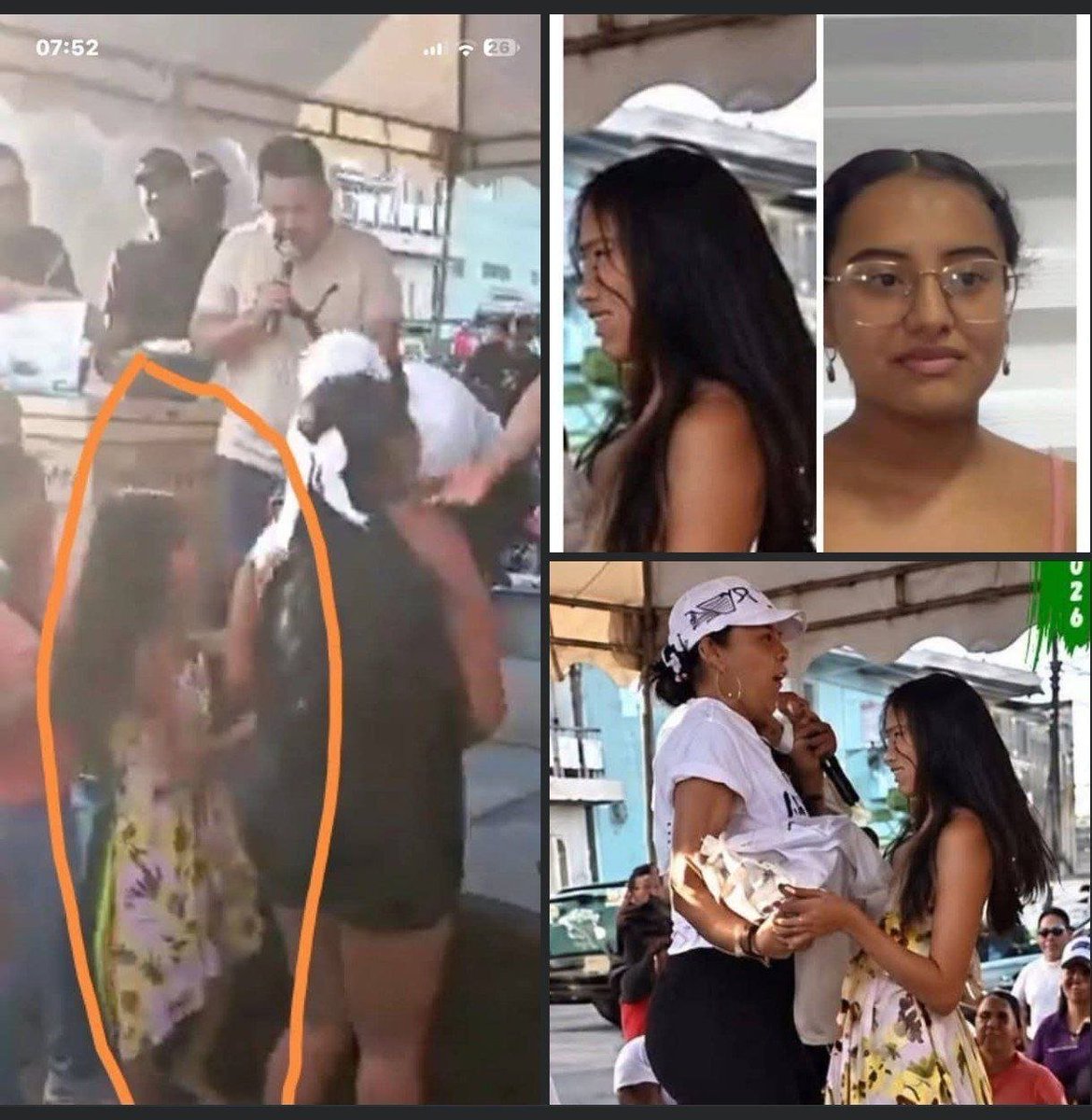 Huaira_Runa's tweet photo. La repugnante FARSA de la vulgarota Prefecta de Esmeraldas, que presume de "amante del Presidente" juega con la dignidad y la sexualidad de una menor, pudiéndole que "enseñe la puntita" de sus genitales, hecho deleznable que intenta luego ocultar de manera inverosímil y ridícula, presentando luego una mujer adulta, a la que exhibe, haciéndola pasar por la menor.

El engaño es EVIDENTE.!!

La Prefecta debe ser acusada, destituída y encarcelada. Pero claro, la NarcoJusticia del NarcoEstado Ecuador es TodoPoderosa...!!