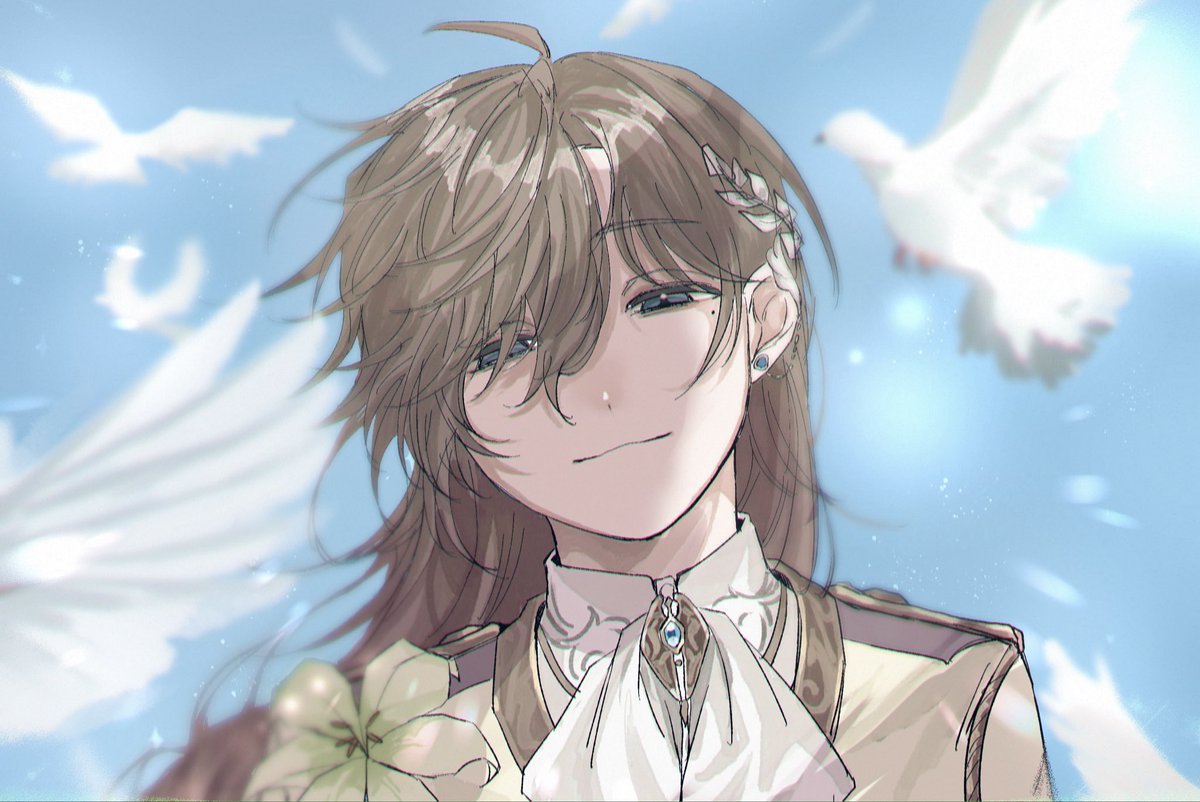 ox_miri's tweet photo. #かな絵 
天使の日 https://t.co/61jT8oJo7C