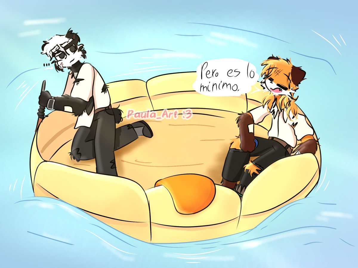 Paula_Perrita's tweet photo. Pero es lo mínimo eh 💅 

-Stranded Deep Con Xkiphu y Rufus5z-

#fanart https://t.co/sfOITZ3qke