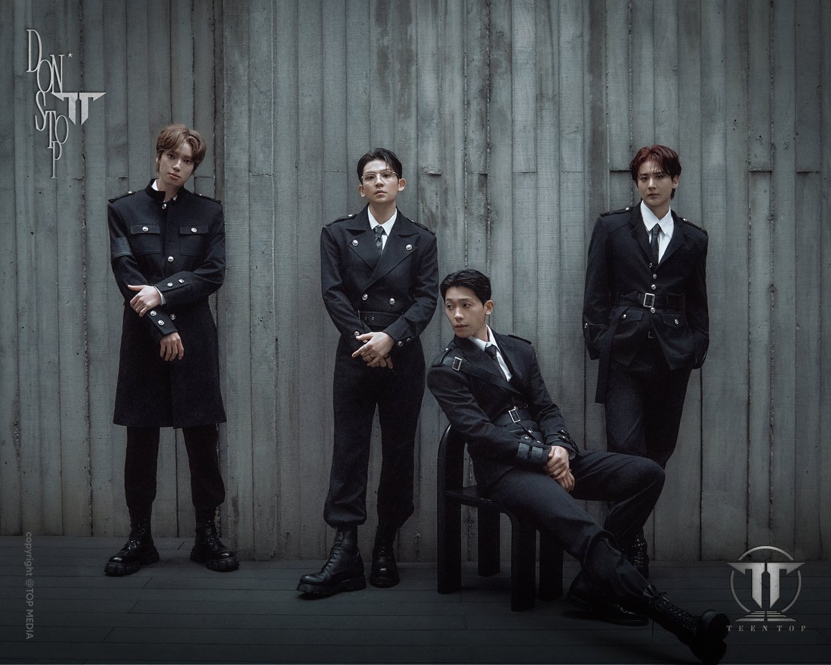 TEEN_TOP's tweet photo. TEEN TOP
[DON'T STOP]
Concept Photo II (Group)

RELEASE DATE
2026.10.15 6PM (KST)

#CHUNJI #천지 #NIEL #니엘
#RICKY #리키 #CHANGJO #창조
#TEENTOP #틴탑
#DONTSTOP https://t.co/3r0Fkuu81s