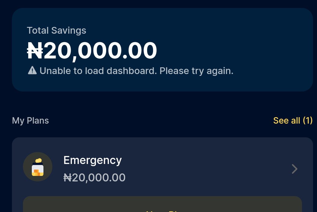 dfw_Goodness's tweet photo. @moniepointng ... What's wrong?? Can't access my savings?? 😔 https://t.co/8rj0rF2aqf