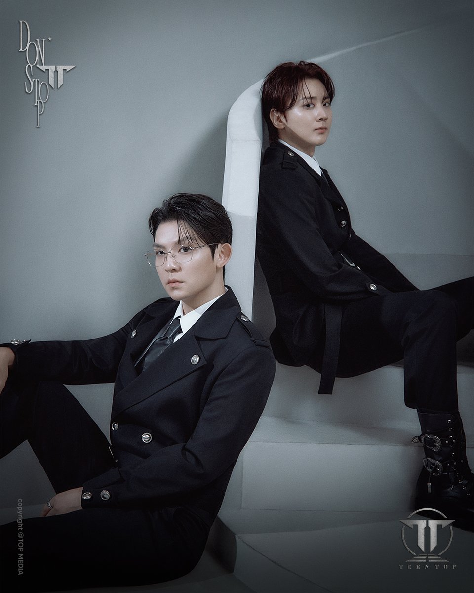 TEEN_TOP's tweet photo. TEEN TOP
[DON'T STOP]
Concept Photo II #CHUNJI #RICKY

RELEASE DATE
2026.10.15 6PM (KST)

#천지 #리키
#TEENTOP #틴탑
#DONTSTOP https://t.co/bNFxGFhDwA