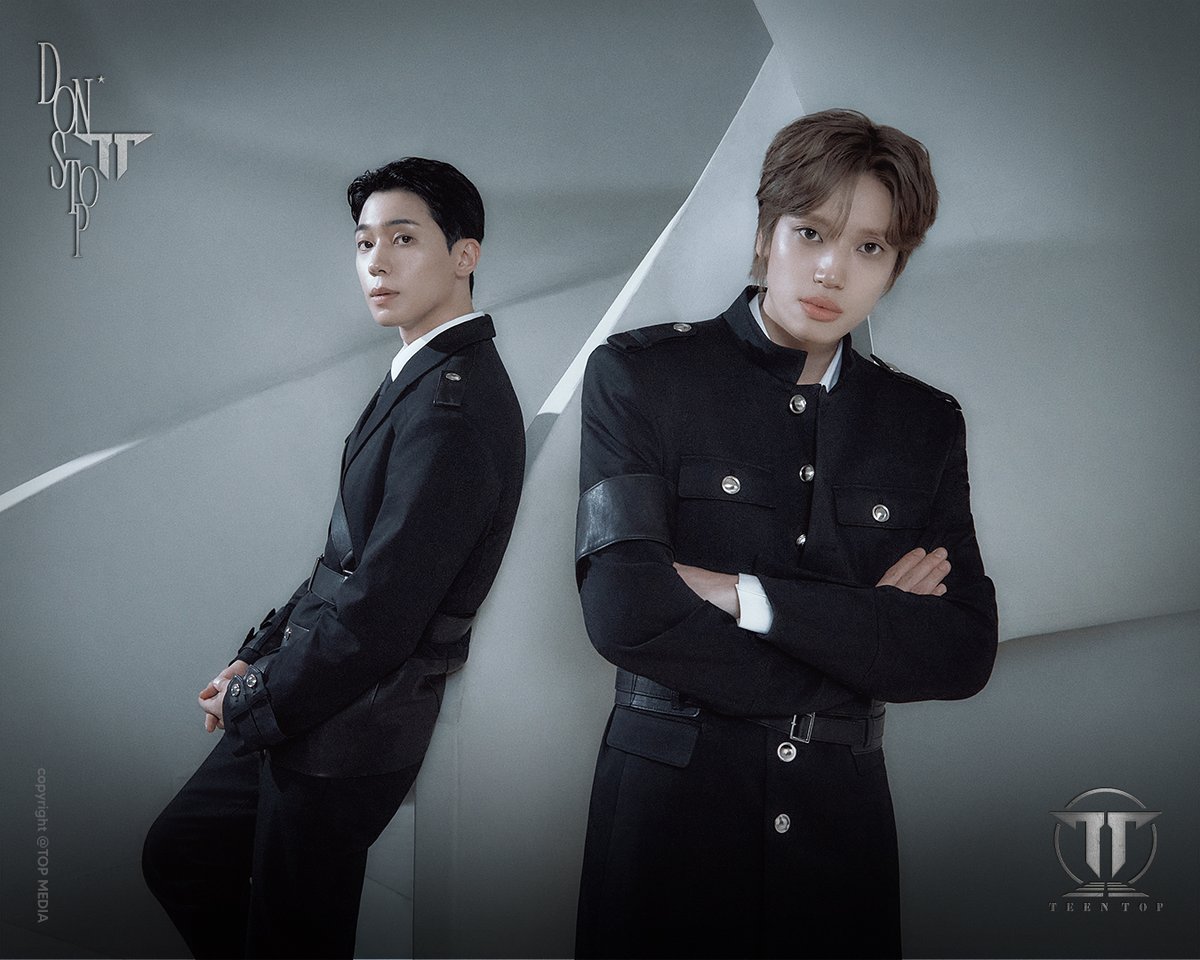 TEEN_TOP's tweet photo. TEEN TOP
[DON'T STOP]
Concept Photo II #NIEL #CHANGJO

RELEASE DATE
2026.10.15 6PM (KST)

#니엘 #창조
#TEENTOP #틴탑
#DONTSTOP https://t.co/4ij2pRZQPO