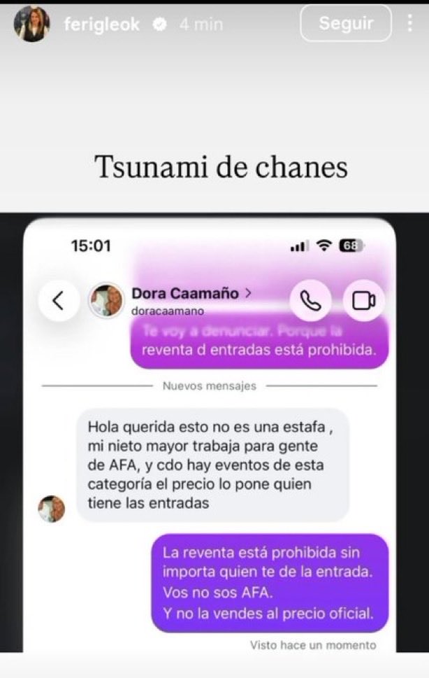 porqueTTarg's tweet photo. "Todos cómplices"

Porque la AFA repartió entradas a influencers para que las revendan a precios exorbitantes: desde el "Chapu" Martínez hasta la madre de Yanina Latorre. https://t.co/TbjfJOZwz8