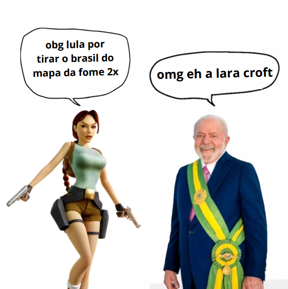 acervylaracroft's tweet photo. HOJE O L É DE LULA E DE LARA CROFT! ⭐❤️ https://t.co/AZn3oPgcuA