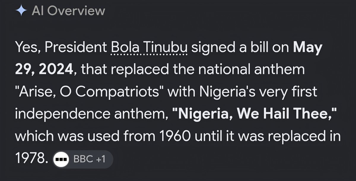 De_Josh_'s tweet photo. Omo but why will he need that kind of money to change the National anthem? And who did he pay that money to? 

Also the anthem is even an old one, so it is not like he had to pay an artist or someone to come up with a new anthem. I am tired mehn 🤦🏾‍♂️. The corruption under APC 😖 https://t.co/5nLFVZmpmr