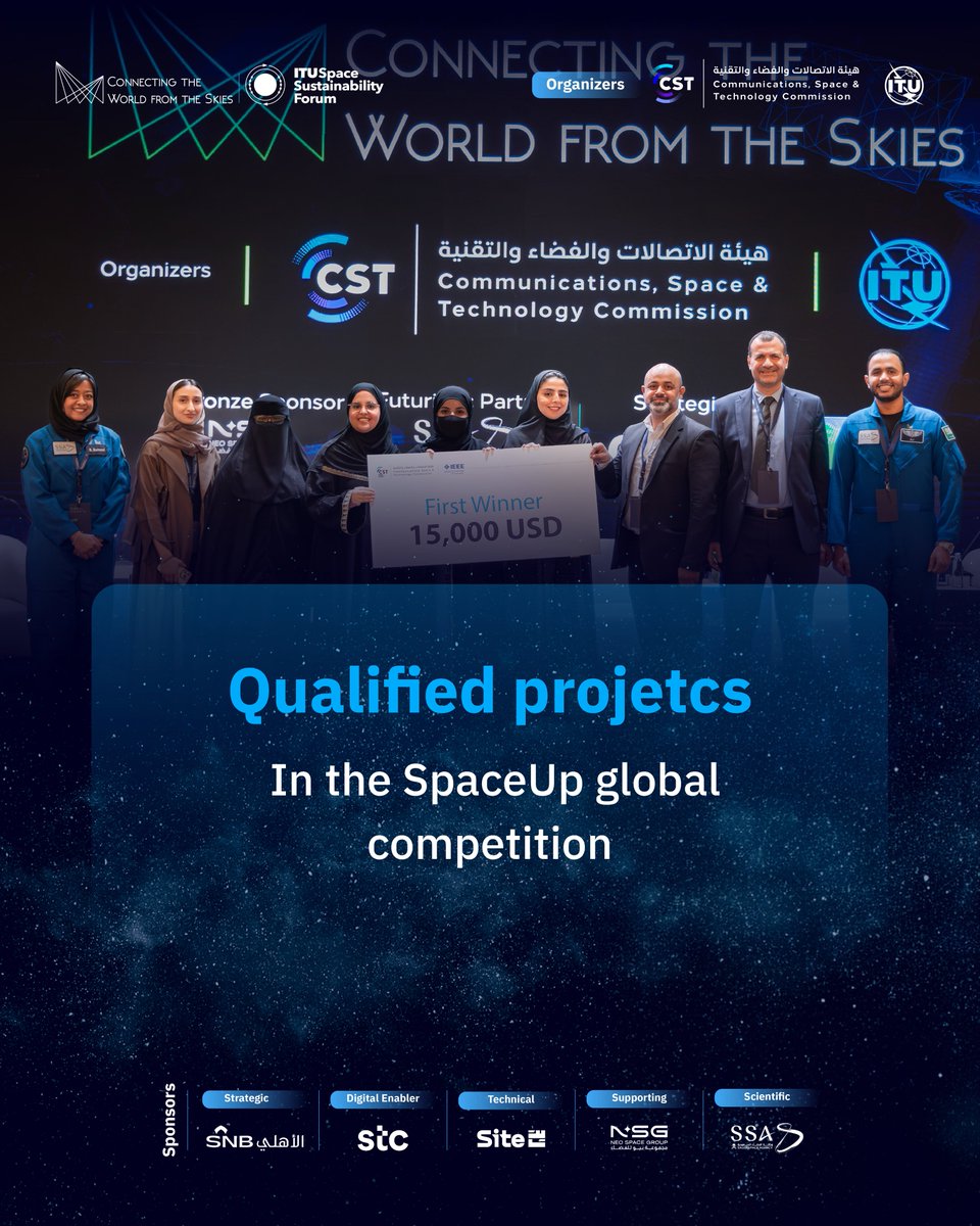 CST_KSA's tweet photo. Discover the Exhibition accompanying the Global Space Connectivity & Sustainability Events, and be part of the event.
Riyadh | CST Headquarters
12 - 14 October 2026
Register Now: https://t.co/PUN3BpQHgb
#SCS26 https://t.co/SWGxUVcIoT