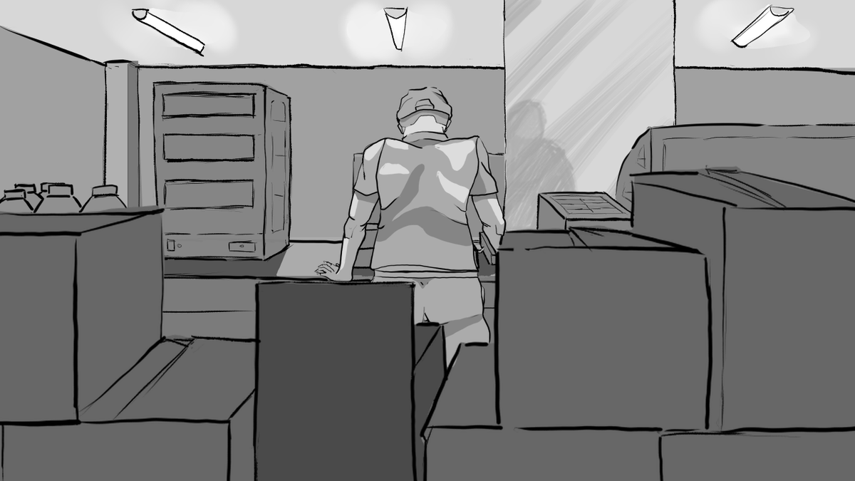Biene_Peaceman's tweet photo. To make sure I can made it accurately, I still pre-compose the whole thing in Krita and export it as reference. https://t.co/ccjbH88nTV