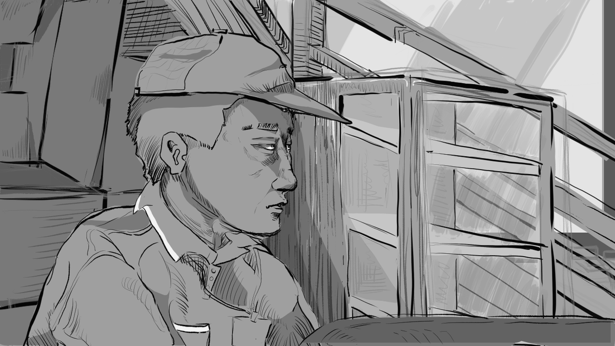 Biene_Peaceman's tweet photo. To make sure I can made it accurately, I still pre-compose the whole thing in Krita and export it as reference. https://t.co/ccjbH88nTV