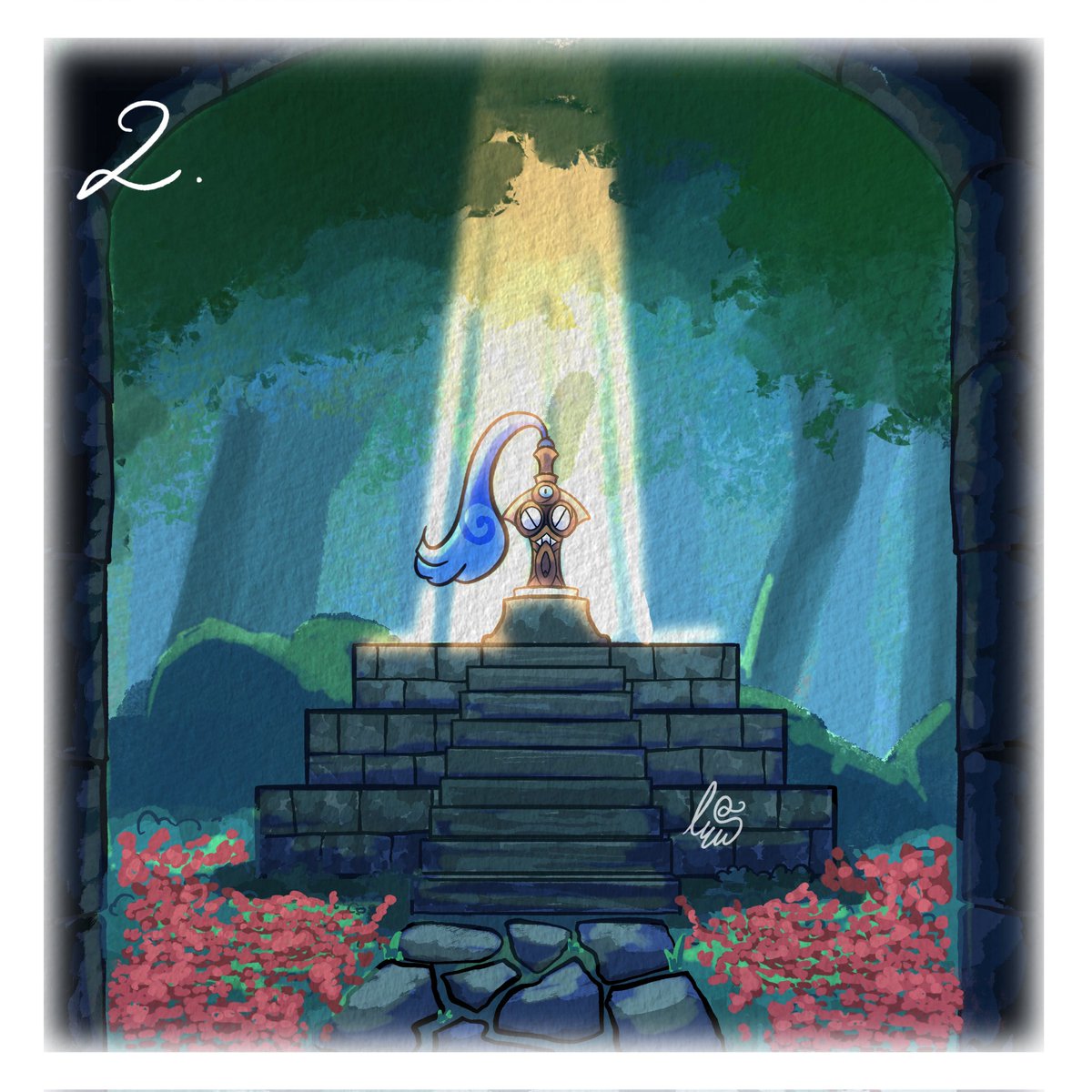 llumyss's tweet photo. Day 2 ! Theme is Relic 
I chose Honedge (it’s like Excalibur) 

I'm so excited to make the next artwork ! ☺️

Wich is favorite between : Honedge, Doublade and Aegislash

#inktober #monorpale #Honedge #pokemon #drawing https://t.co/0Z289rUUVa