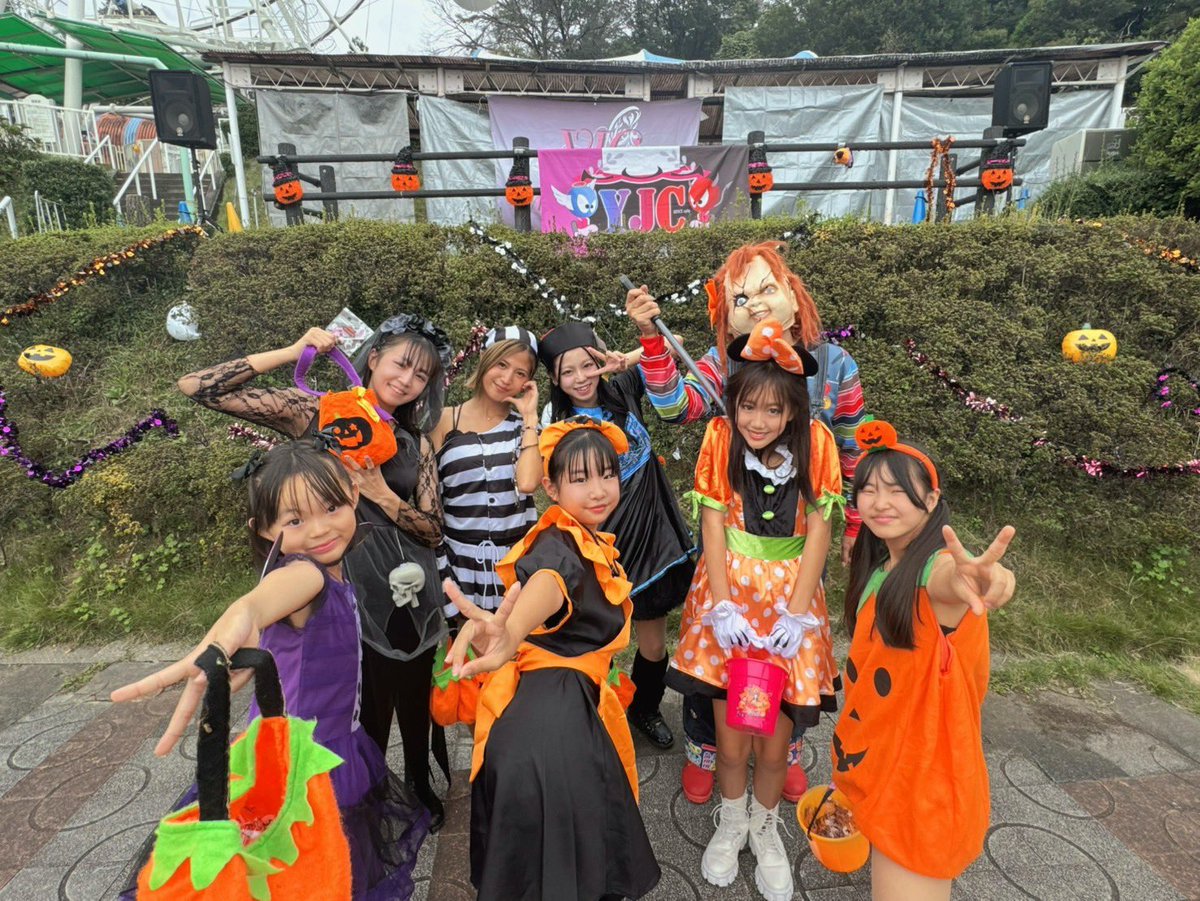 Miranyjc's tweet photo. 本日もありがとうございました🤍🤍

今年初ハロウィンだったよー！！！🎃 https://t.co/i6KUjvGxwV