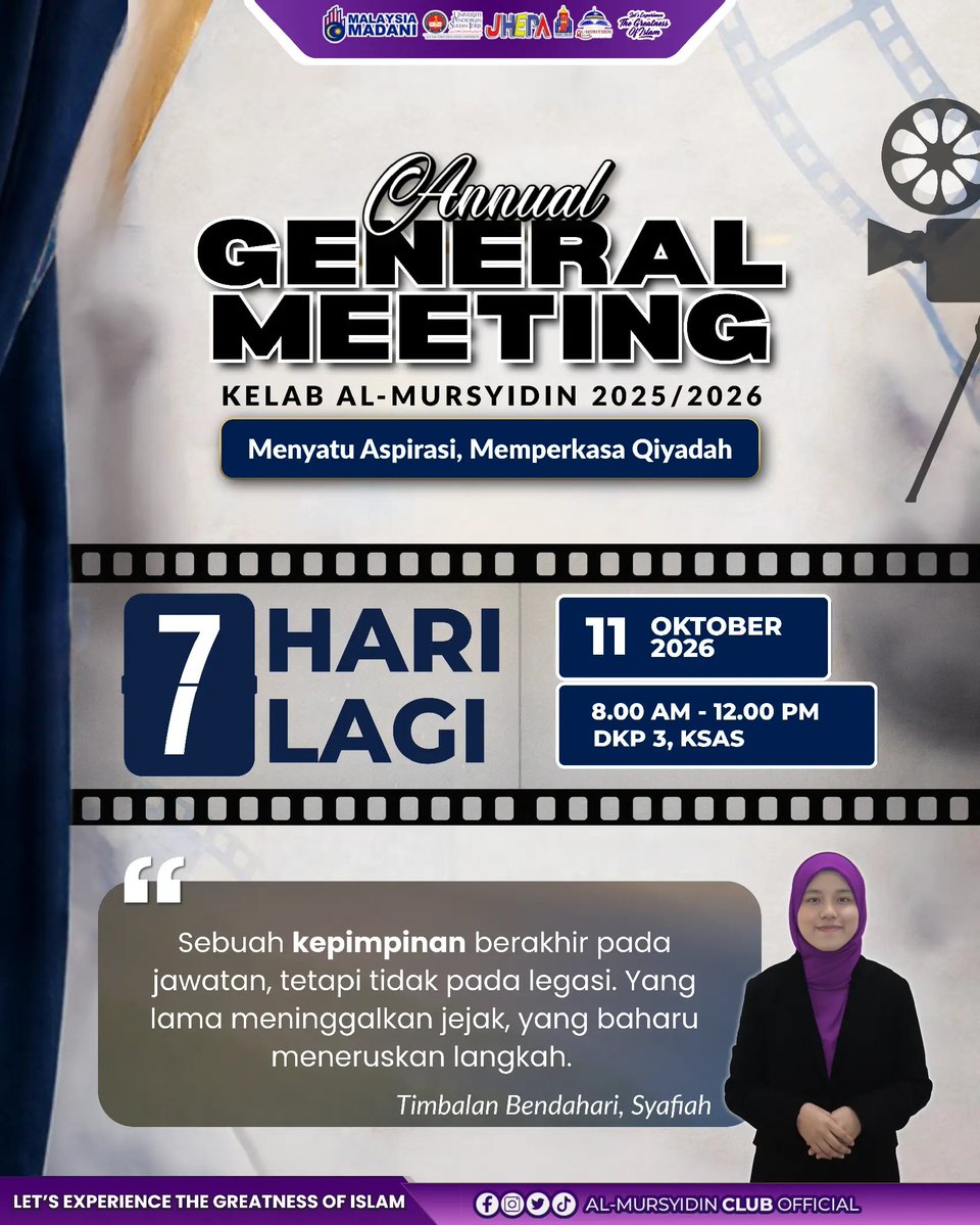 almursyidinclub's tweet photo. ANNUAL GENERAL MEETING AL-MURSYIDIN CLUB 2025/2026

Ikuti perkembangan kami:
https://t.co/Qqu0wYpnI8

#AGMAMC25/26
#AMCPower³
#12TahunAMCUPSI
#Let'sExperienceTheGreatnessOfIslam https://t.co/1uY8RUjM4f