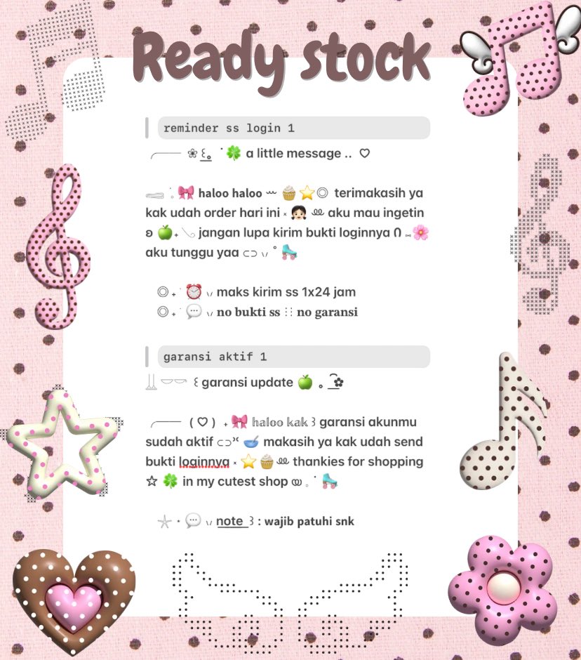 thelakeies's tweet photo. ╭─── help repost?? thank youu  ۫  🎀

𓈄 ׁ 𓈒 🌸 halooo temen - temen 𓂋 ᰍ. 🐇 karin bawain 2 ready stock ⊂⊃ ʾʿ 👛 wording  ꒰ bundle reminder ss login &amp; garansi aktif  ꒱ 𓇼🥛 ˖ 𓂅 dengan harga 10.000 🫖𓈒⊹ ɞ dm untuk order yaa! യ 𓈒 ˙ 🐰

#bealanja https://t.co/sGIpEYl2PN