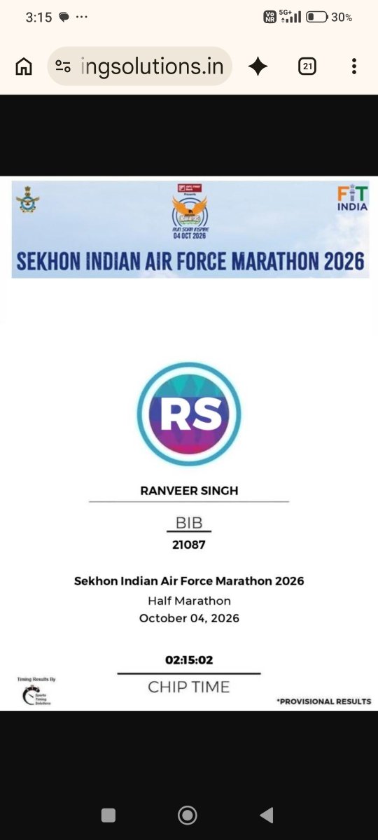 darvaxranveer's tweet photo. Indian Air force marathon 2026 https://t.co/juoQoWPfun