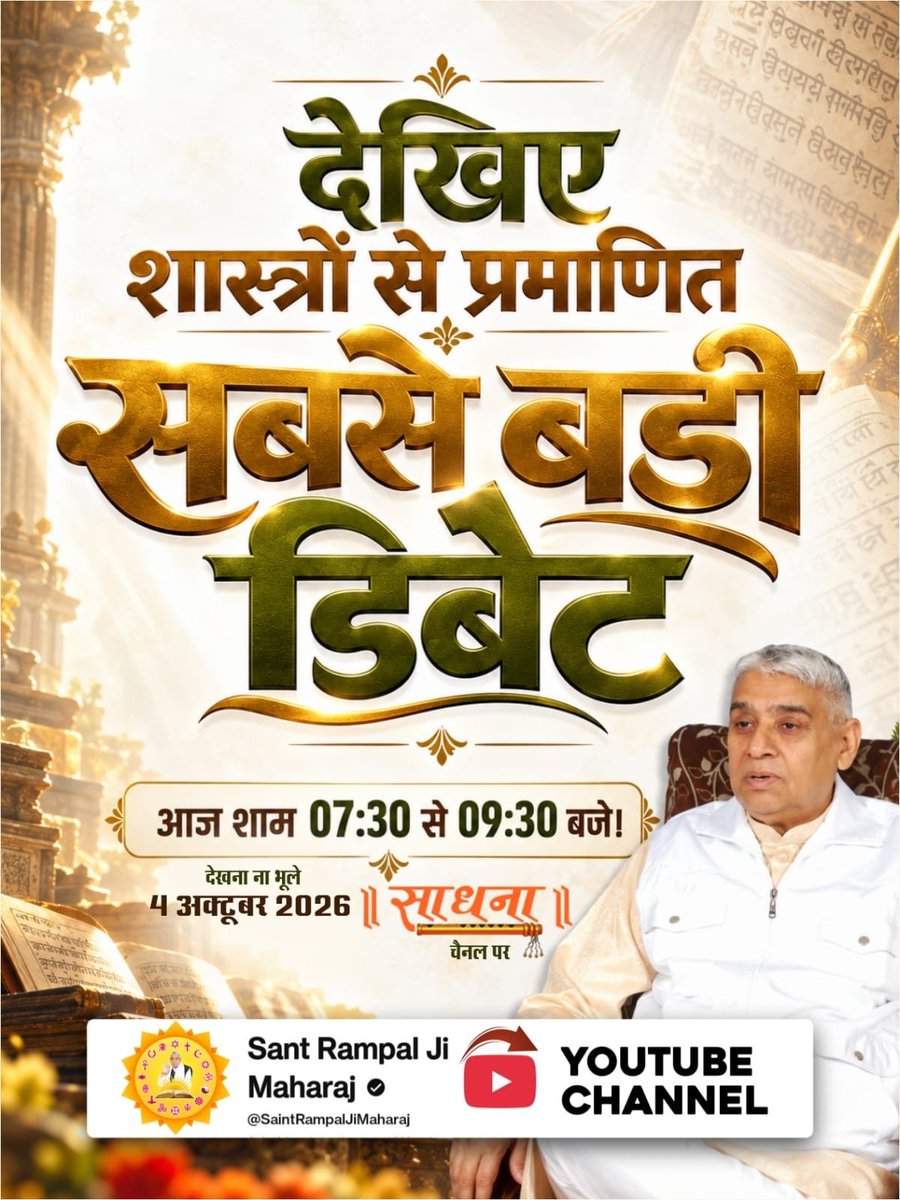 NareshK97819644's tweet photo. #शास्त्रार्थ_का_शंखनाद_क़िस्त2

Live on Sant Rampal Ji Yt https://t.co/lbqodNbQkl
