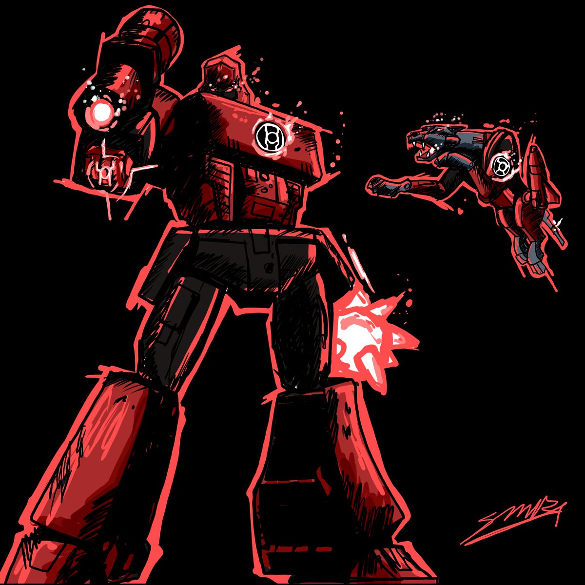 Sergio10940421's tweet photo. Transformers x Green Lanterns 

#2 Megatron red lantern  

#comicbookart #dccomics #greenlantern #art #artist #artwork #transformers #dc ㅤㅤㅤㅤ https://t.co/TCjBxw4WoZ
