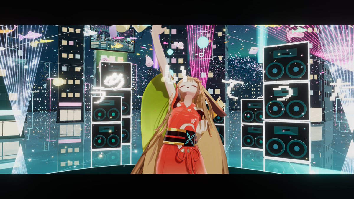 PeperoncinoMVRC's tweet photo. 超かぐや姫！の「Reply」でVRMVワールドを作りました！！
ダンスギミックで自分のアバターを踊らせることもできます！
是非観てください〜！！！✨
※ファンメイド（非公式）です

モデル：ʚCocoaɞ @usj_MC さん

#VRChat #VRChat_world紹介

https://t.co/y3ieLzt0Mn https://t.co/dT8Gb8XxWK