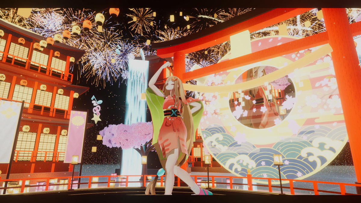 PeperoncinoMVRC's tweet photo. 超かぐや姫！の「Reply」でVRMVワールドを作りました！！
ダンスギミックで自分のアバターを踊らせることもできます！
是非観てください〜！！！✨
※ファンメイド（非公式）です

モデル：ʚCocoaɞ @usj_MC さん

#VRChat #VRChat_world紹介

https://t.co/y3ieLzt0Mn https://t.co/dT8Gb8XxWK