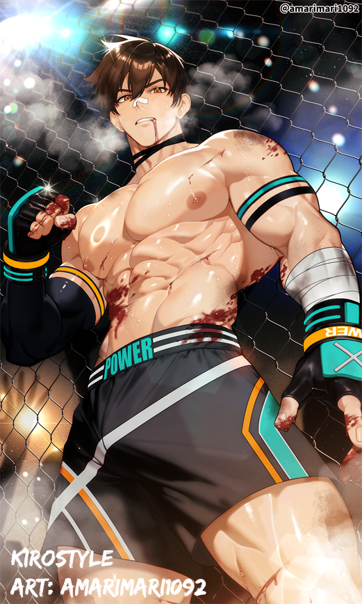 Kirostyle's tweet photo. "Stay down." 
Amazing art by @amarimari1092. Thank you!
#Kirostyled https://t.co/4kW0JK1DSN