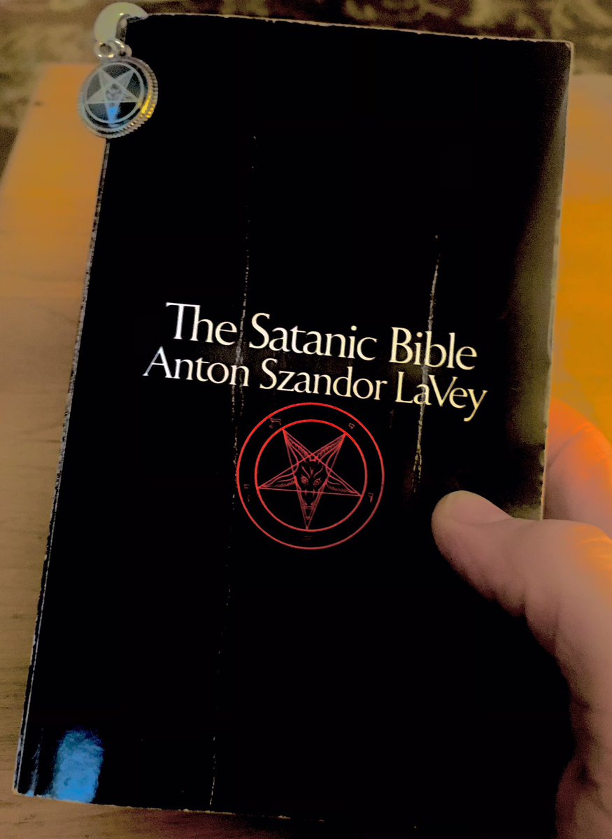 WisdomSatanic's tweet photo. The Satanic Bible does not manufacture the Satanist. 

It only identifies the Satanist. 

Eventually there comes a point when the Satanist closes the book and lives. 

Application, refinement, and mastery follows.  

Hail Satan! 🤘🏼 https://t.co/nM4orx2Ff4