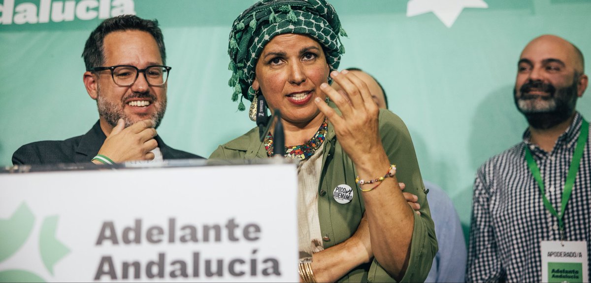 electodatos's tweet photo. ‼️💐José Ignacio García confirma que 💐Adelante Andalucía se presentará en solitario a las 🗳️elecciones generales en las ocho provincias andaluzas. https://t.co/4Mr0GVjv0D