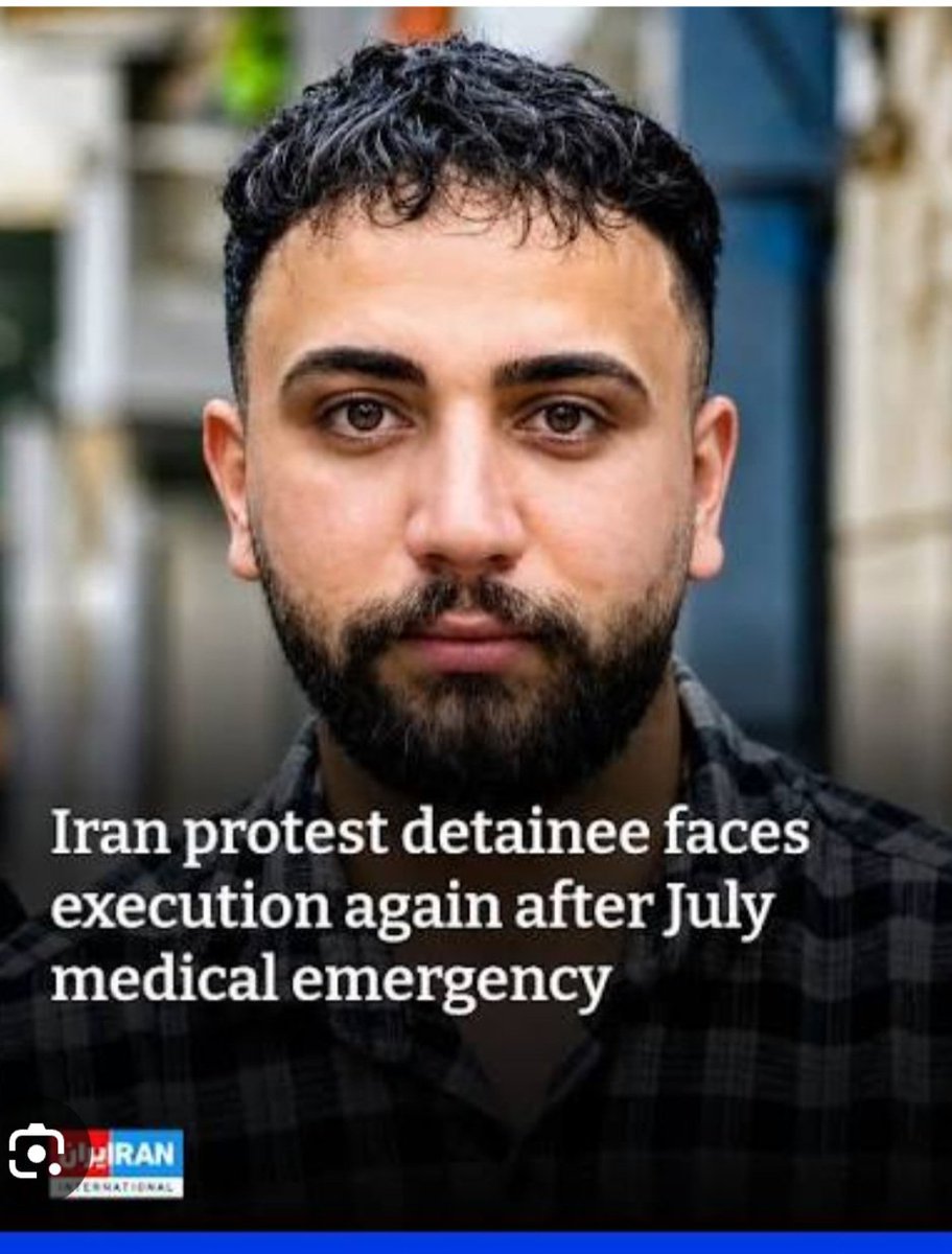 Reza202614's tweet photo. 🚨🚨🚨🚨🚨🚨🚨
#Alireza_sepahi , His family has been summoned for a “last visit,” a move that has increased concerns that his execution may be imminent.
#Alireza_Sepahi
#IranMassacre
@drmaisato @HillelNeuer #UNWatch https://t.co/YbrBbiirAg