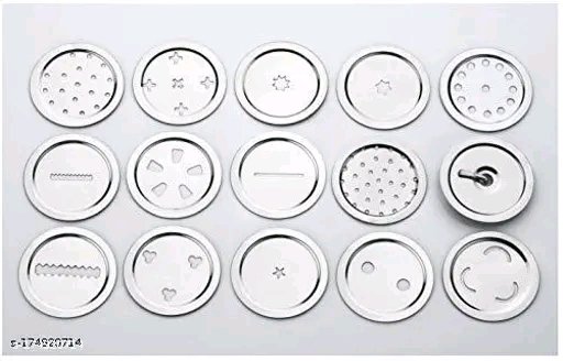 mnimachwala's tweet photo. 🍥 Stainless Steel Kitchen Press | 15 Jalis

✨ 15 Different Designs • Durable Stainless Steel • Easy to Clean

Perfect for Sev, Chakli, Murukku, Gathia &amp; homemade snacks. 🥨

💰 ₹499/-
🚚 Free Shipping | COD Available
💬 Message us for Order &amp; Details

#KitchenPress #SevMaker https://t.co/WI3lPBPjAU