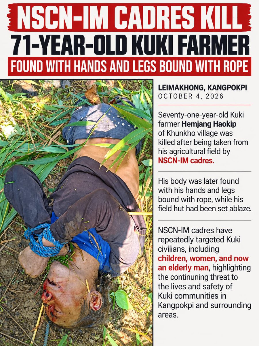 turng_point's tweet photo. Manipur: The infamous so-called Cobra 🐍 of @crpfindia could guard Kacha Naga villages from attacks, but here they are mere watchers &amp; bystanders as Kuki civilians are hacked to death by NSCN(Muivah) terrorists, while @HMOIndia maintains a ceasefire with these terrorists. 🚨 https://t.co/eYppujixsi