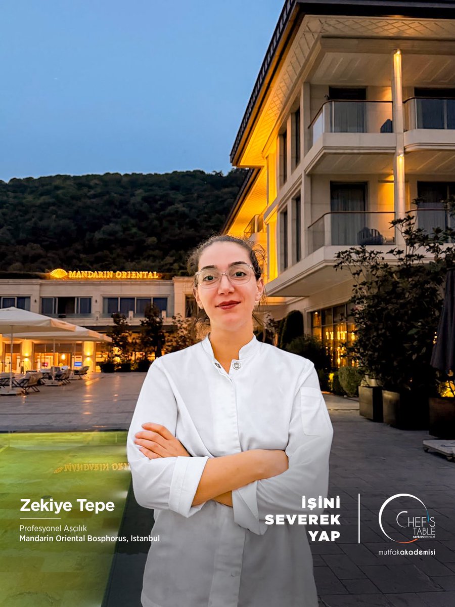ChefsTableMutAk's tweet photo. Profesyonel Aşçılık Eğitimi mezunlarımızdan Zekiye Tepe, stajını yaptığı Mandarin Oriental Bosphorus, Istanbul’da işe başlamıştır. Sevgili Zekiye Tepe’ye kariyerinde bol şans ve başarılar diliyoruz. Yolu açık olsun!

#chefstablemutfakakademisi #profesyonelaşçılıkeğitimi https://t.co/xsls5UITSy