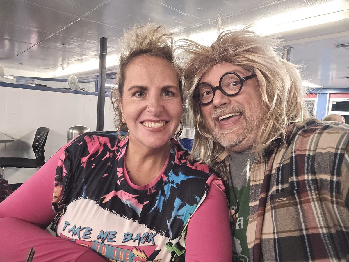 jason_carrick's tweet photo. 90s themed Murder Mystery on the SS Badger last night. A fun date night with my beautiful wife. We guessed the killer but didn't have the motive or reason 100% correct so we didn't win. Still had a blast.
#ludington #michigan #SSBadger #90s #murdermystery https://t.co/WJ2ICMwRFC