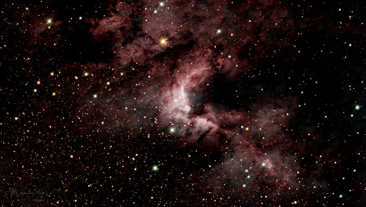 See_theShow's tweet photo. The Cave Nebula, Sh2-155 in Cepheus, ~2,400 light-years: young stars lighting the edge of a dark cloud. 7.3 h on a Celestron Origin, Triband HOO with true-colour stars. #astrophotography #CaveNebula #seetheshow #Celestron #CelestronOrigin #Origin #RASA
https://t.co/N0QdozFOLo https://t.co/8lV8lGbB18
