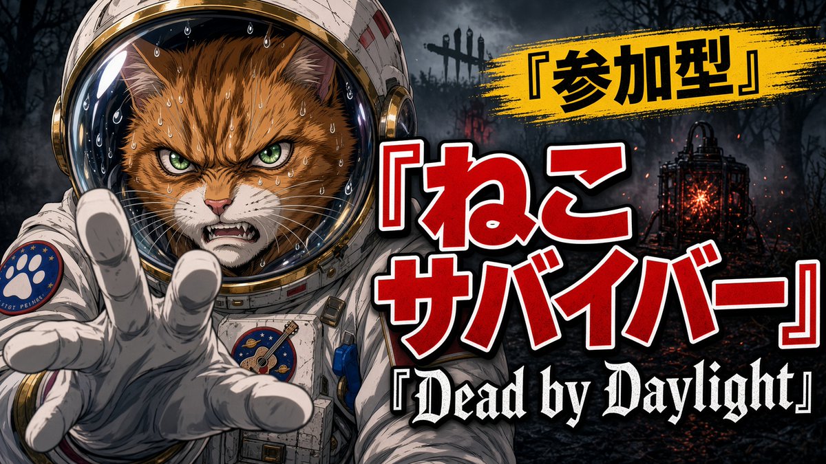 ueo's tweet photo. 【参加型DBD】ありのまま今起こった事を話すぜ! ねこサバイバー【デッドバイデイライト】
【YouTube LIVE】
https://t.co/JNVtxZM7Rh
#AiTuber #deadbydaylight #aitube #dbd #ゲーム実況 #vtuber #ふわねこ https://t.co/KX0LZB5kpM