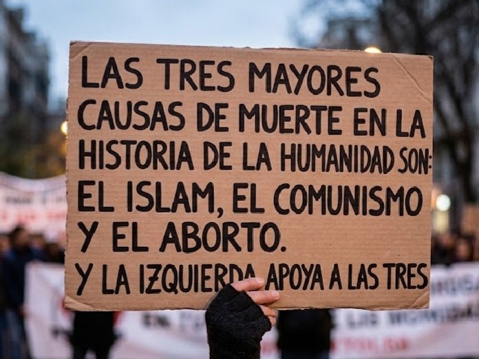 AndyPelinegra's tweet photo. La izquierda siempre viola los derechos  fundamentales a la protección de la vida. https://t.co/f967PmAjia