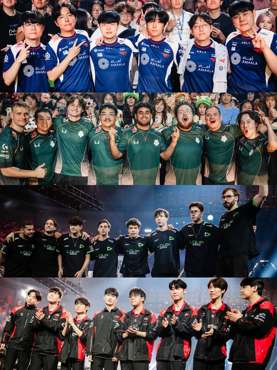 VALO2ASIA's tweet photo. THE FINAL 8 OF CHAMPIONS SHANGHAI:

- 🇺🇸 100 Thieves [AMER]
- 🇺🇸 NRG [AMER]
- 🇺🇸 G2 Esports [AMER]
- 🇧🇷 LOUD [AMER]
- 🇫🇷 Team Vitality [EMEA]
- 🇸🇬 Paper Rex [PAC]
- 🇰🇷 Nongshim RedForce [PAC]
- 🇰🇷 T1 [PAC]