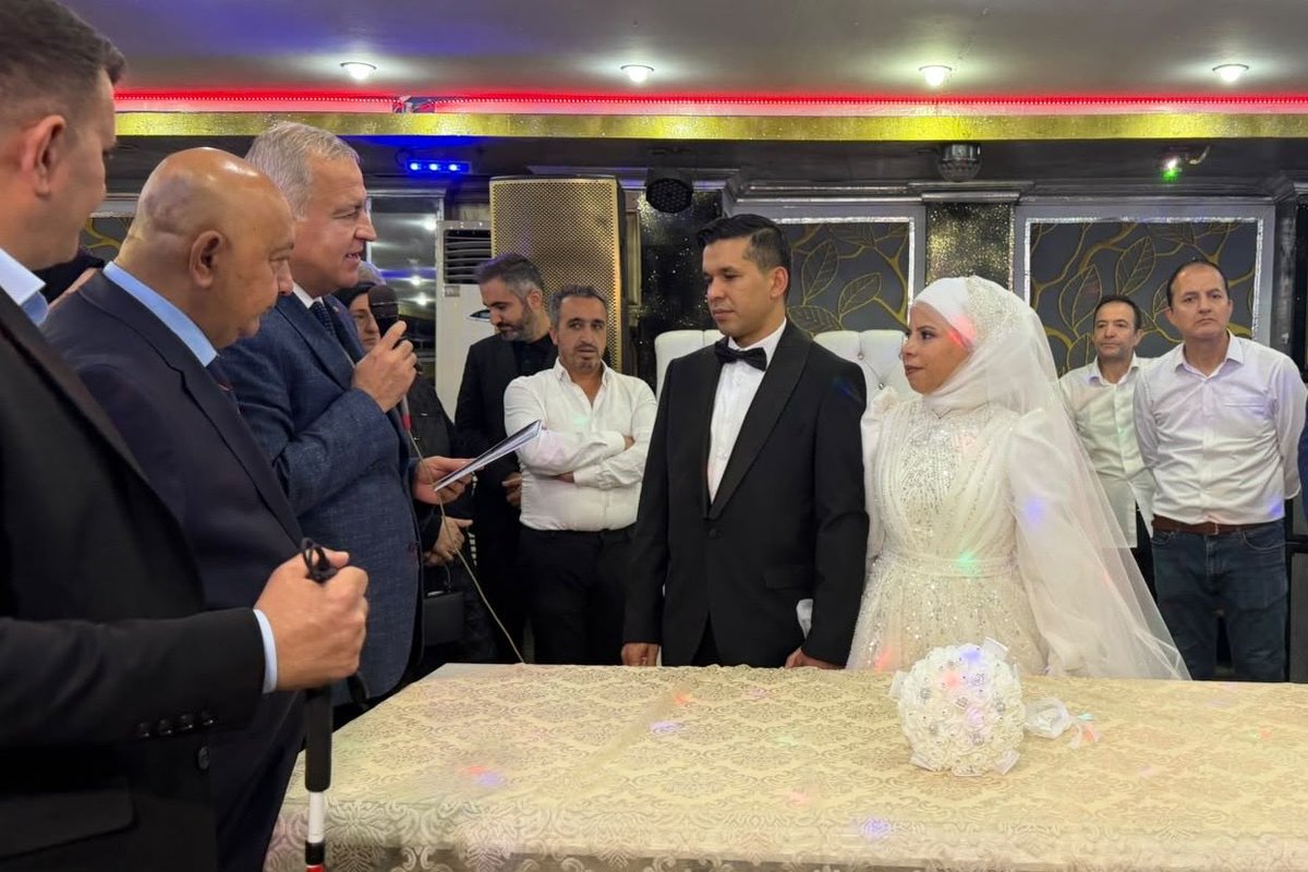 ismailerguness's tweet photo. Barbaros Hayrettin Paşa Mahallesi Mahalle Yönetim Kurulu Üyemiz Sn. Kadir Sucu ile Züleyha kardeşlerimizin nikahlarına Belediye Başkan Vekilimiz Sn. Eray Karadeniz ile birlikte katılarak mutluluklarına şahitlik ettik. 

Gündüz ve Sucu ailelerini tebrik ediyor, genç çiftimize mutluluklar diliyorum.