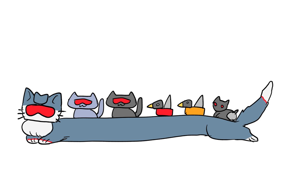 tatamintatamin's tweet photo. 猫って伸びるらしい https://t.co/0ySzXiLPER